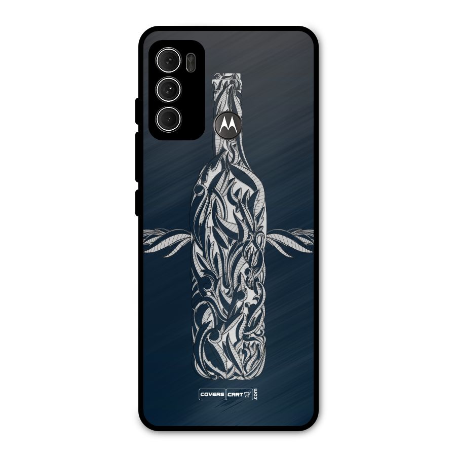 Creative Bottle Metal Back Case for Moto G60