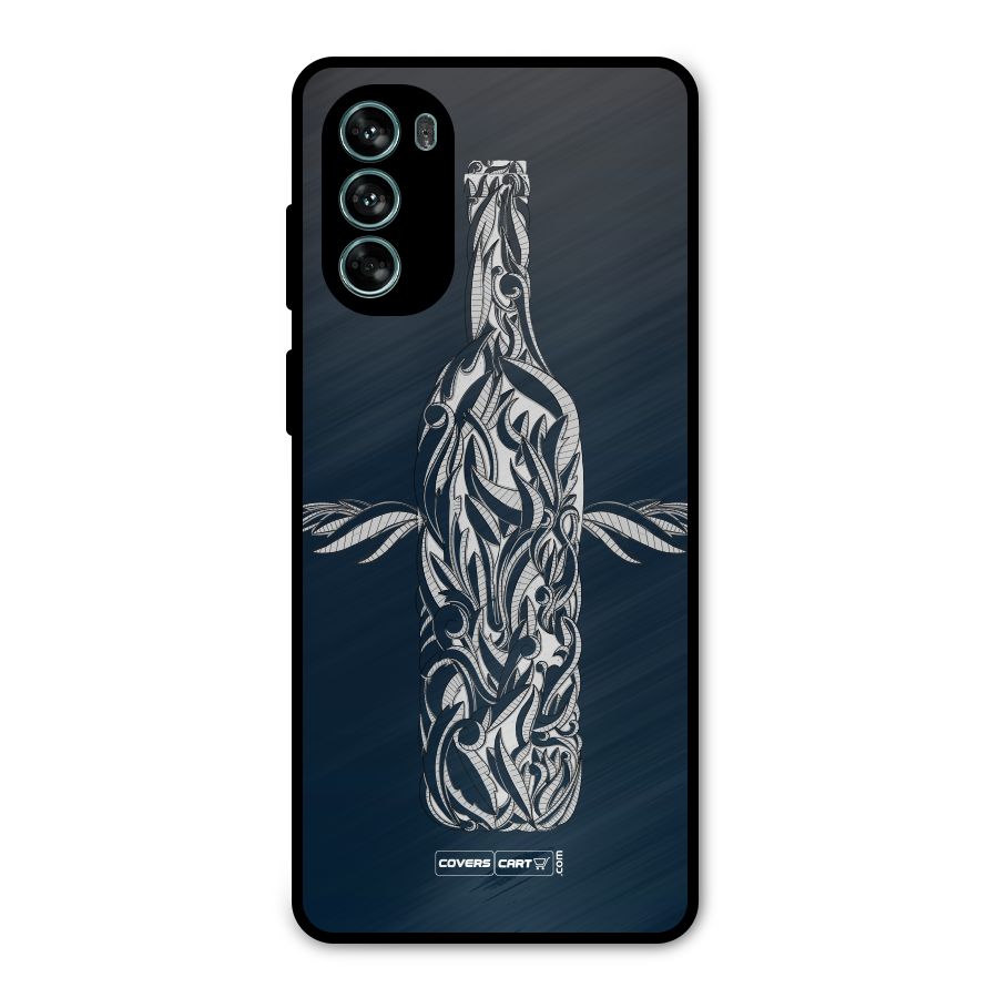 Creative Bottle Metal Back Case for Moto G62