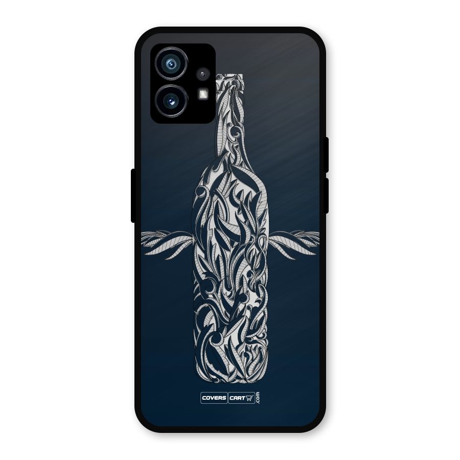Creative Bottle Metal Back Case for Nothing Phone 1