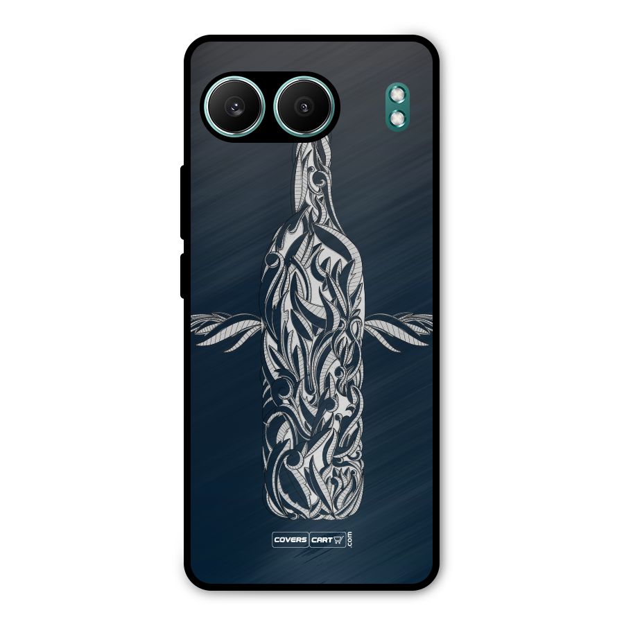 Creative Bottle Metal Back Case for OnePlus Nord 4