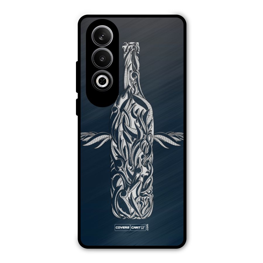 Creative Bottle Metal Back Case for OnePlus Nord CE4