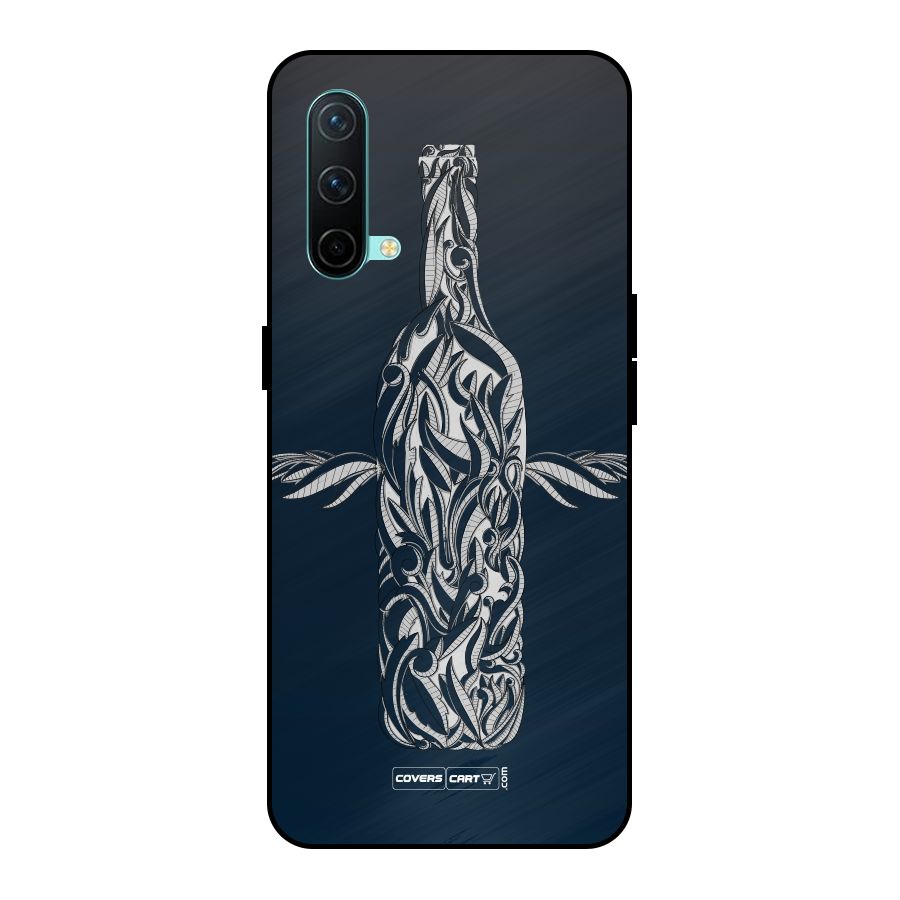 Creative Bottle Metal Back Case for OnePlus Nord CE 5G