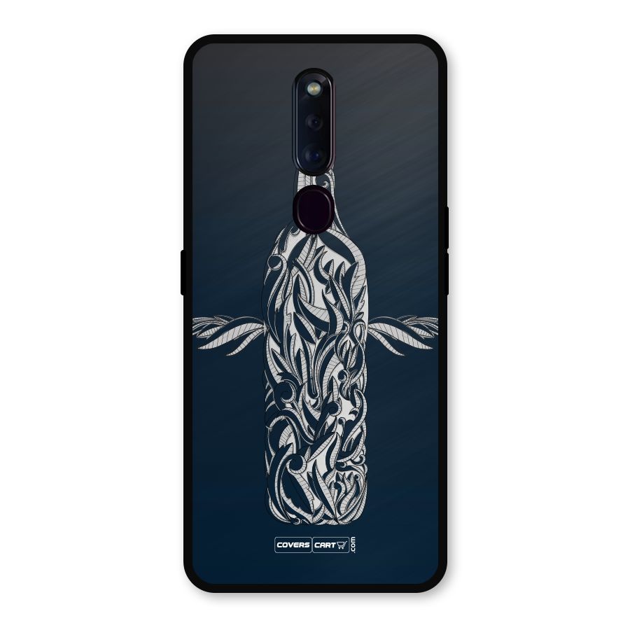 Creative Bottle Metal Back Case for Oppo F11 Pro