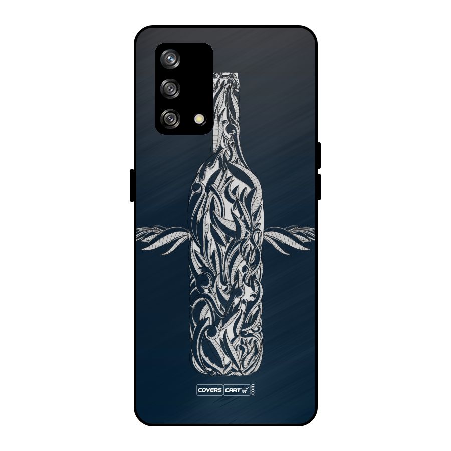 Creative Bottle Metal Back Case for Oppo F19