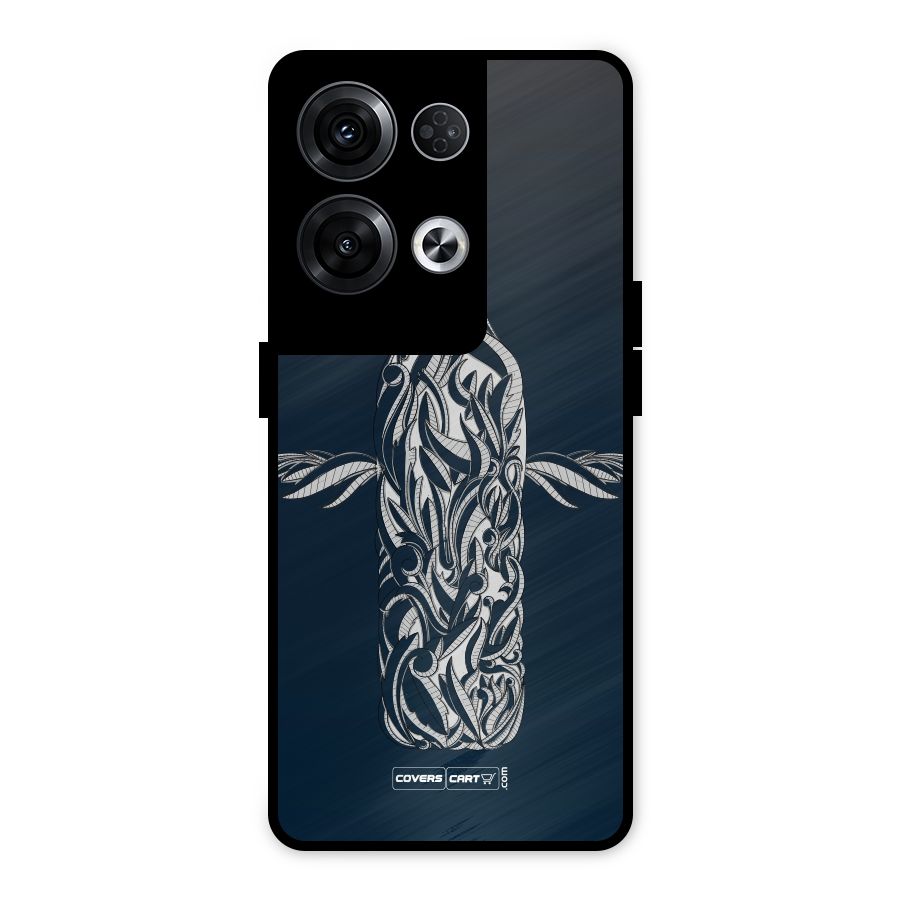 Creative Bottle Metal Back Case for Oppo Reno8 Pro 5G