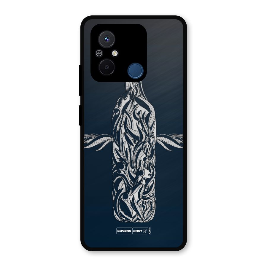 Creative Bottle Metal Back Case for Poco C55