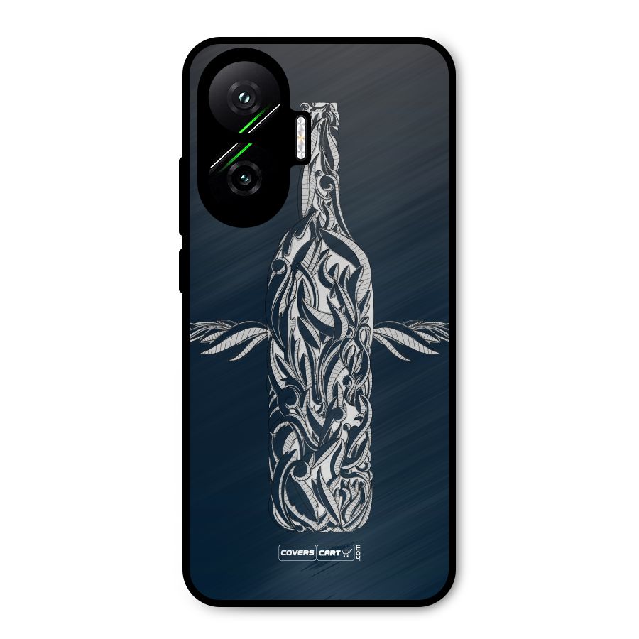 Creative Bottle Metal Back Case for Poco F7