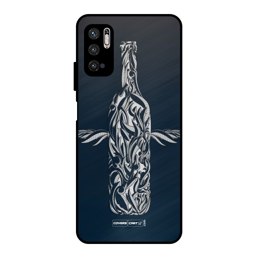 Creative Bottle Metal Back Case for Poco M3 Pro 5G