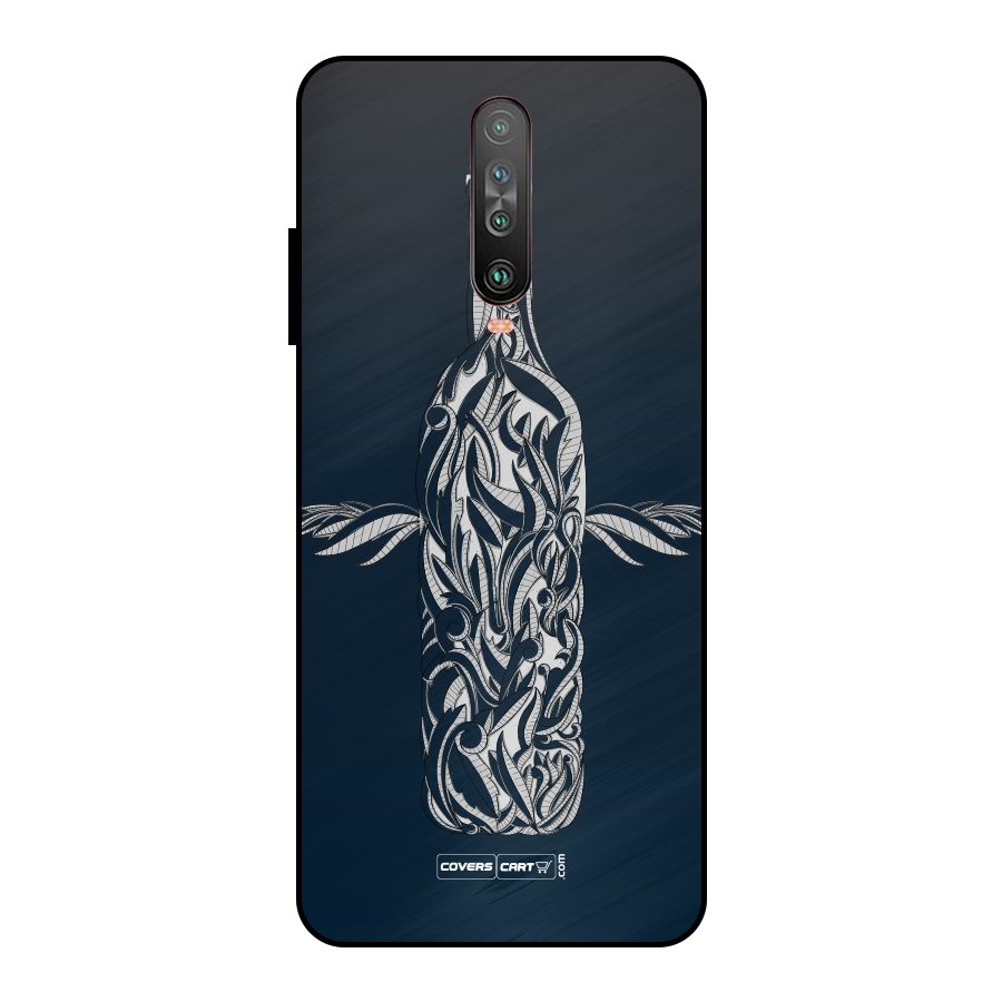 Creative Bottle Metal Back Case for Poco X2