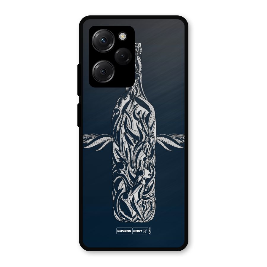 Creative Bottle Metal Back Case for Poco X5 Pro