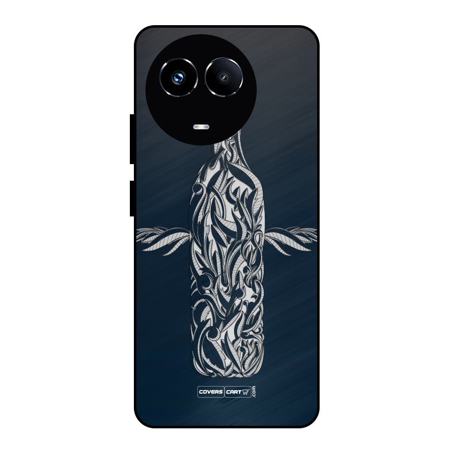 Creative Bottle Metal Back Case for Realme 11 5G