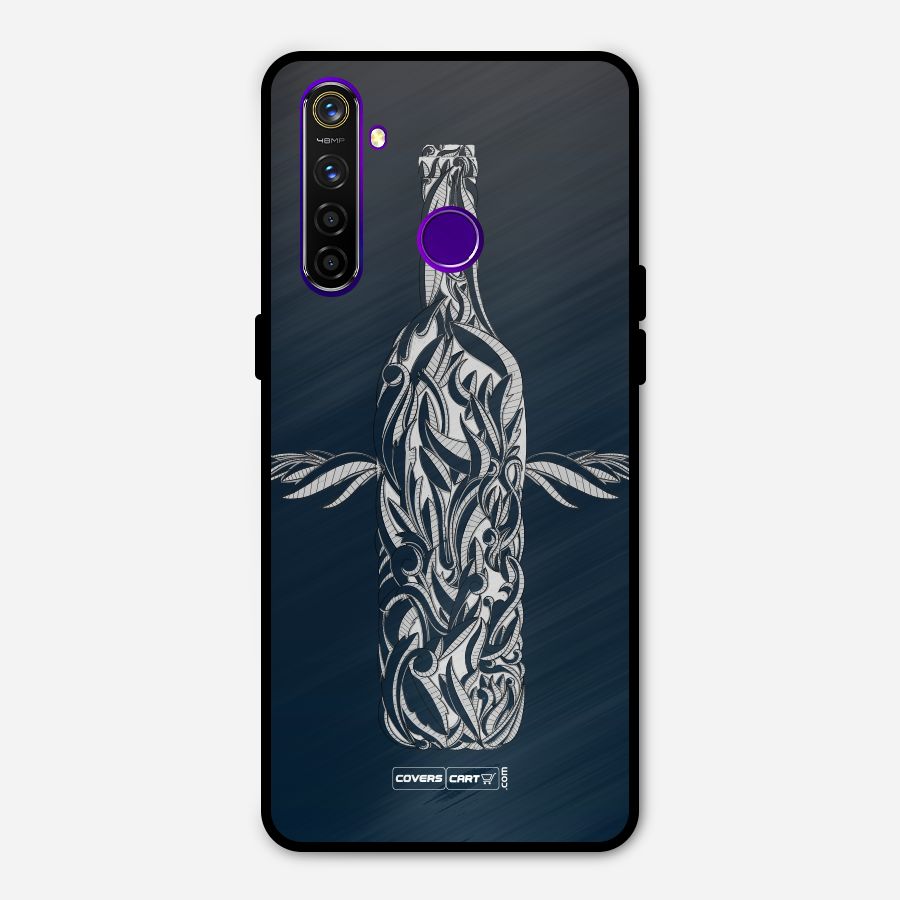 Creative Bottle Metal Back Case for Realme 5 Pro