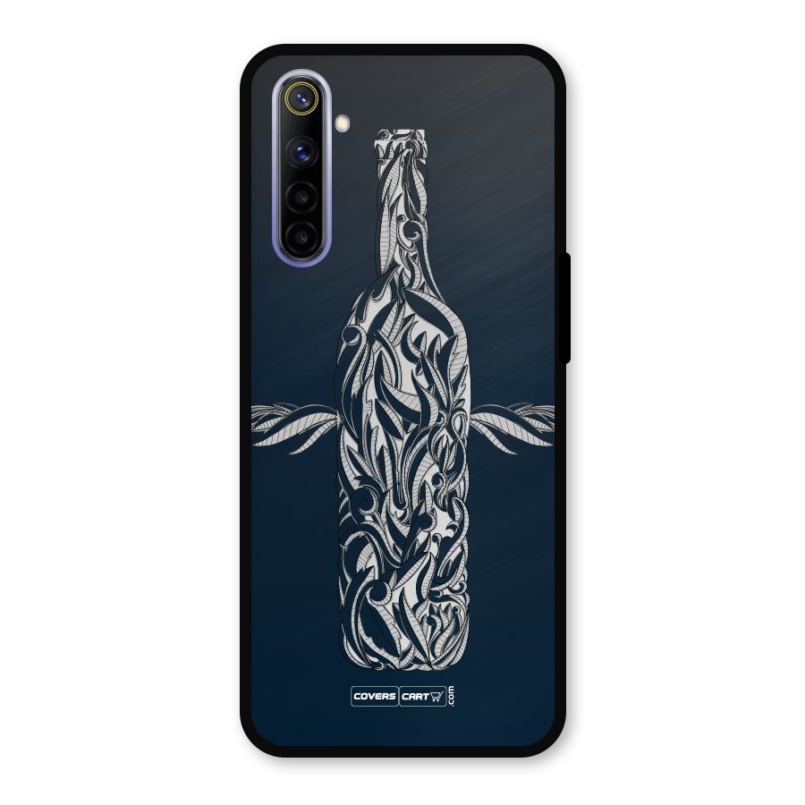 Creative Bottle Metal Back Case for Realme 6i