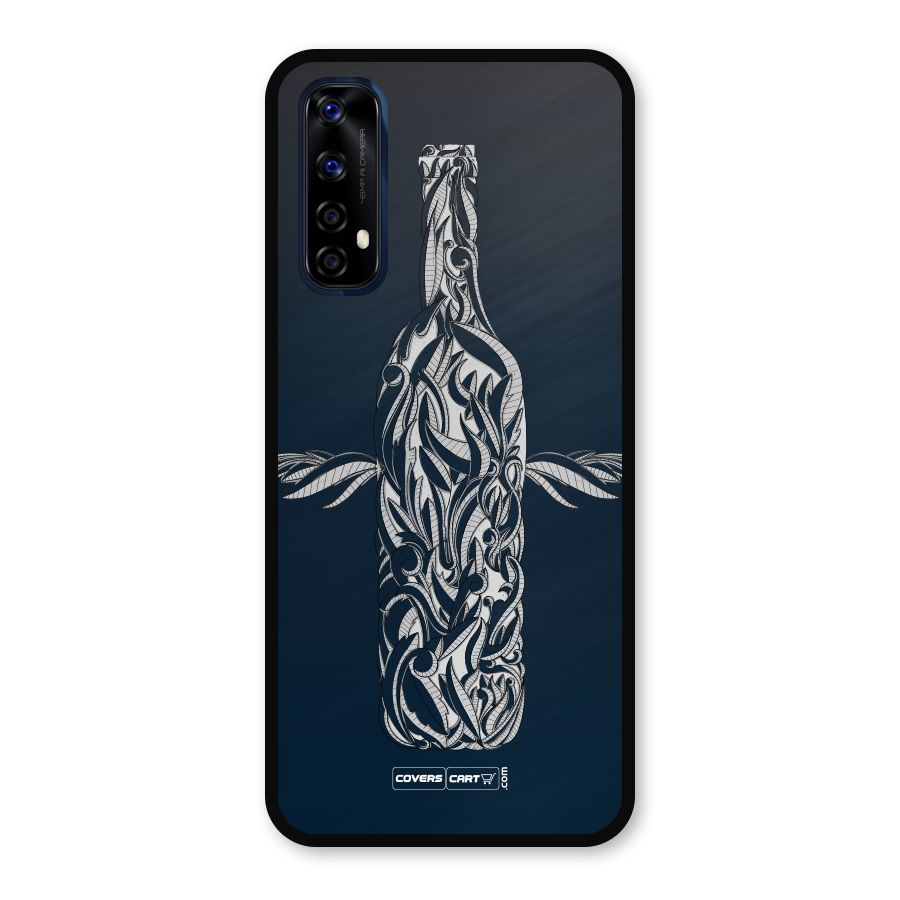 Creative Bottle Metal Back Case for Realme 7