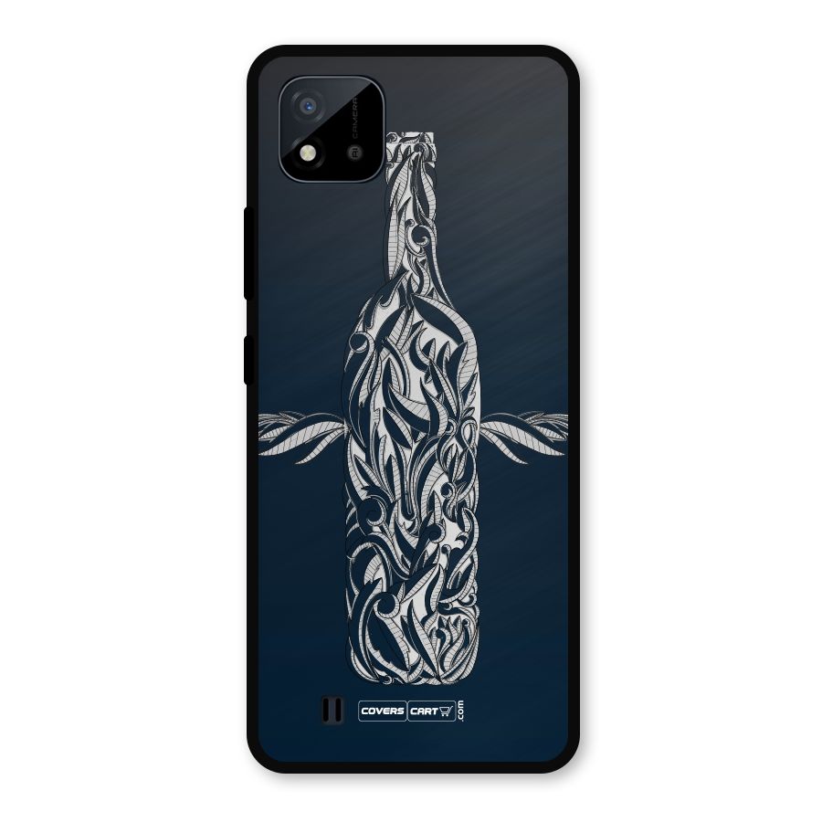 Creative Bottle Metal Back Case for Realme C11 2021