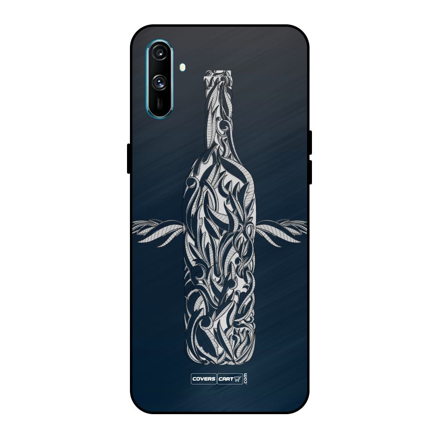 Creative Bottle Metal Back Case for Realme C3