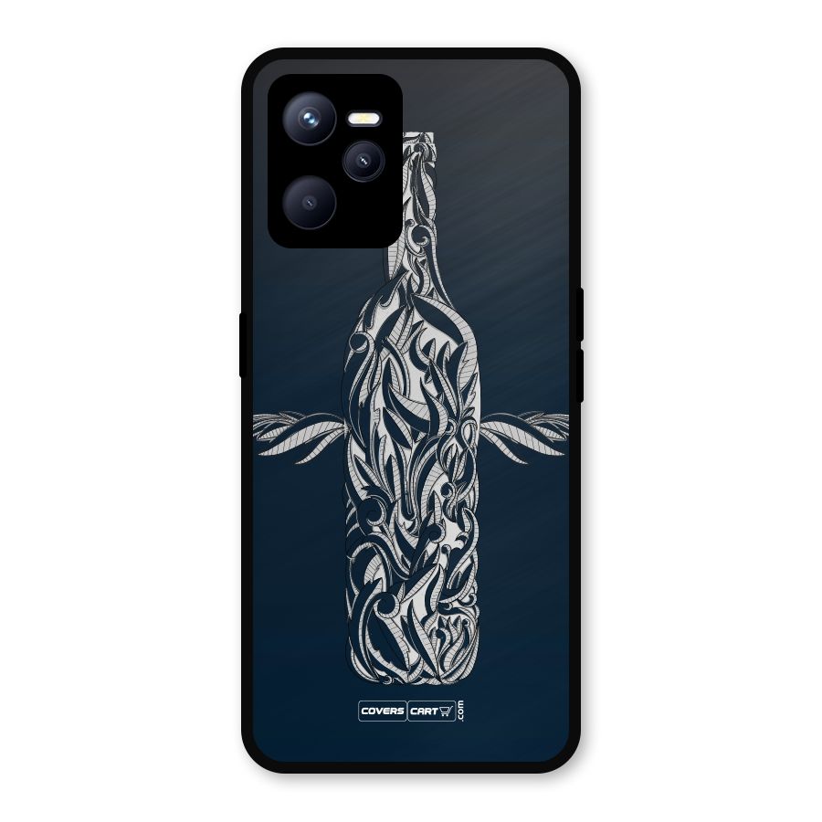Creative Bottle Metal Back Case for Realme C35