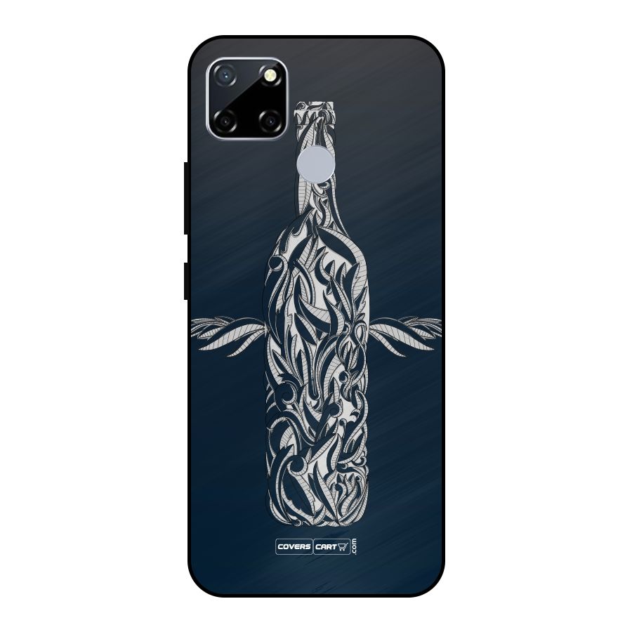 Creative Bottle Metal Back Case for Realme Narzo 20