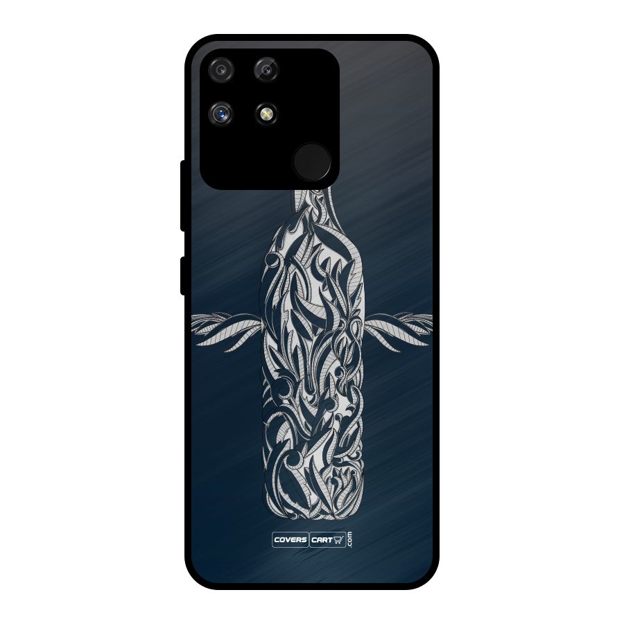 Creative Bottle Metal Back Case for Realme Narzo 50A