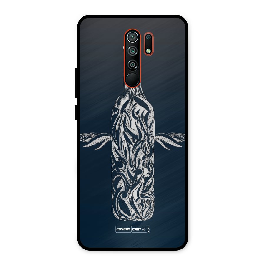 Creative Bottle Metal Back Case for Redmi 9 Prime