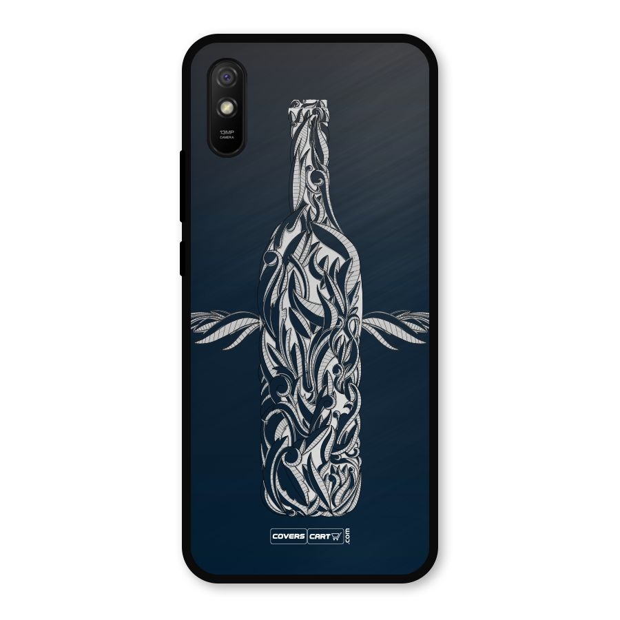 Creative Bottle Metal Back Case for Redmi 9a