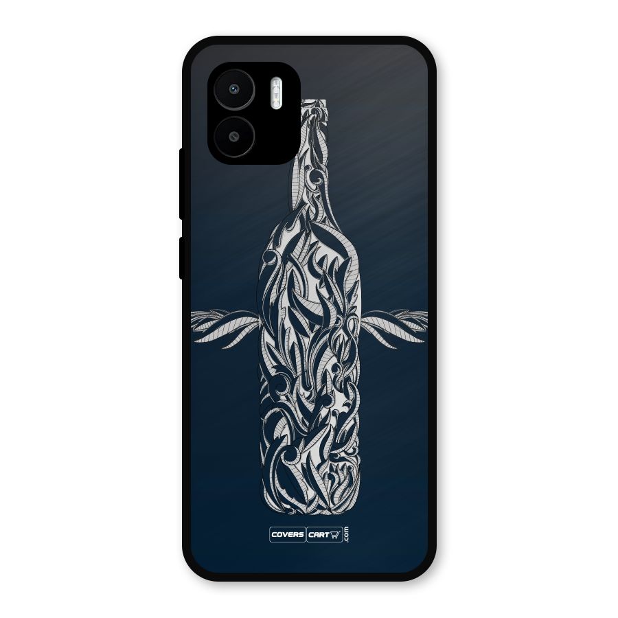 Creative Bottle Metal Back Case for Redmi A2