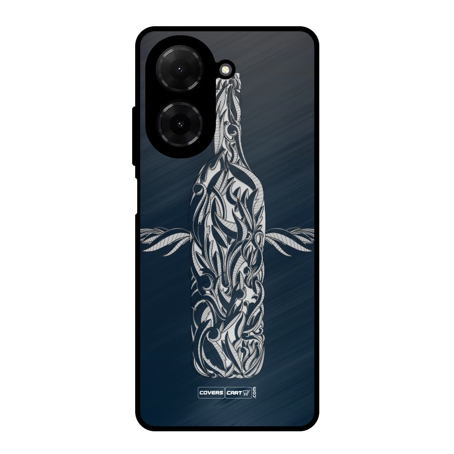 Creative Bottle Metal Back Case for Redmi A5 4G
