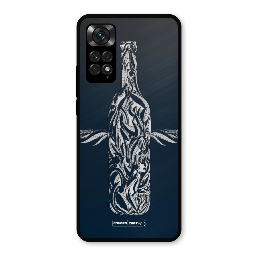 Creative Bottle Metal Back Case for Redmi Note 11s