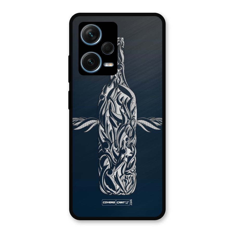 Creative Bottle Metal Back Case for Redmi Note 12 Pro Plus 5G