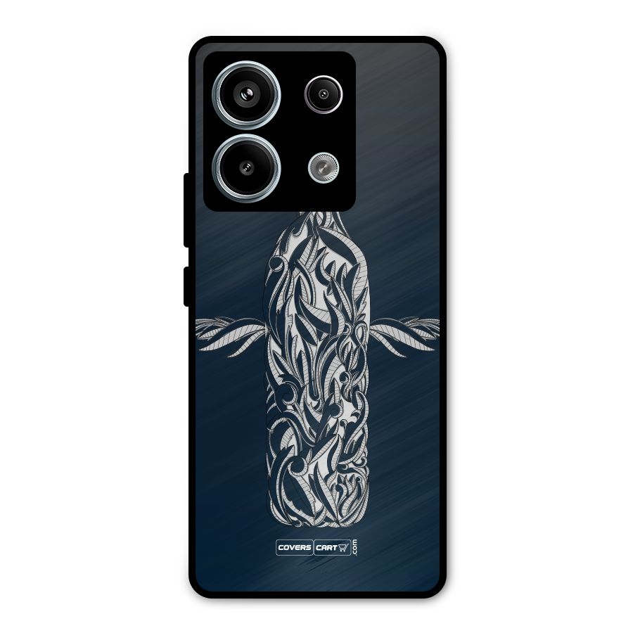 Creative Bottle Metal Back Case for Redmi Note 13 Pro 5G