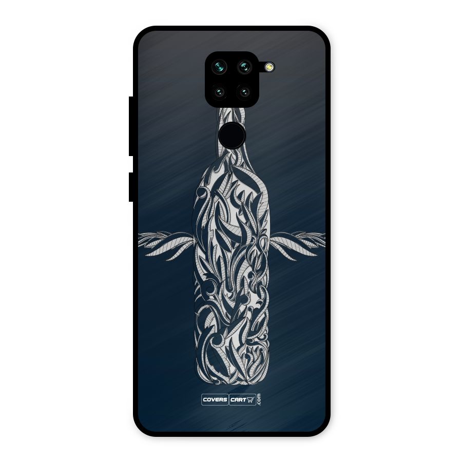 Creative Bottle Metal Back Case for Redmi Note 9