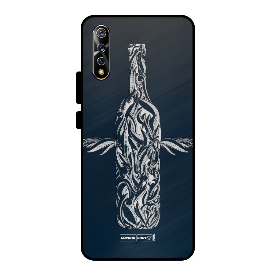 Creative Bottle Metal Back Case for Vivo S1