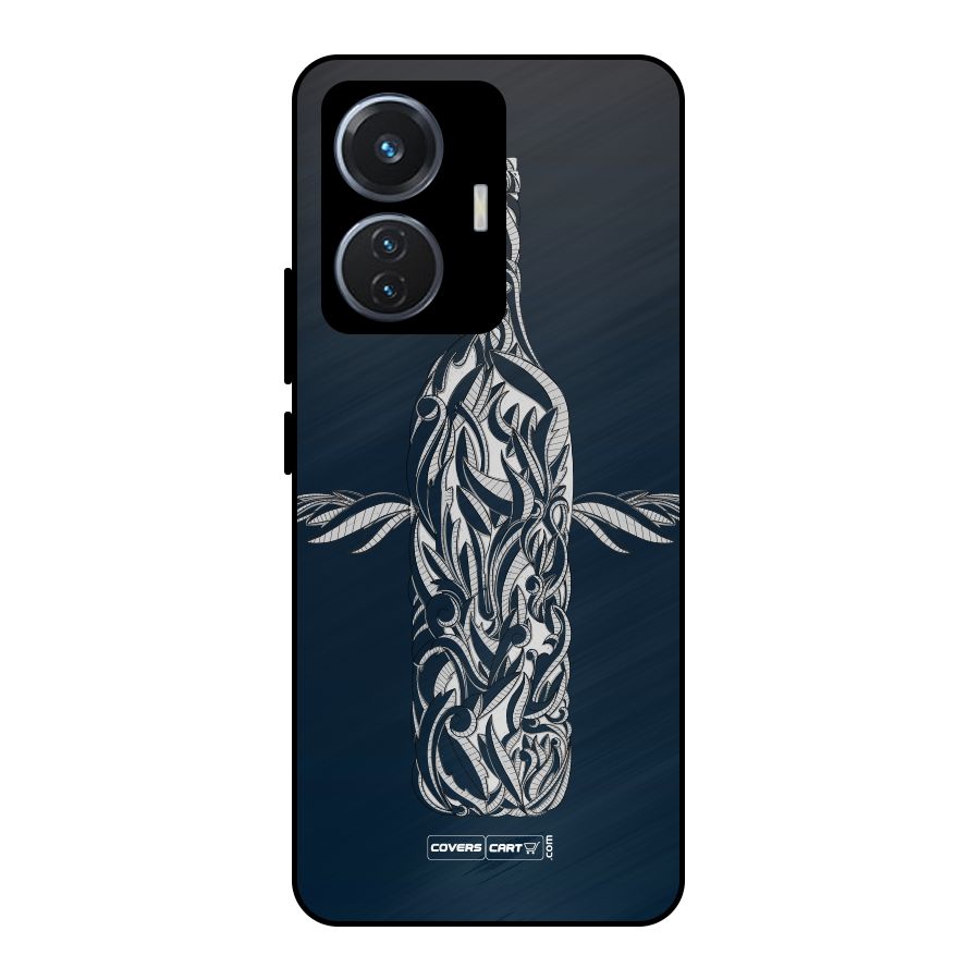 Creative Bottle Metal Back Case for Vivo T1 44W
