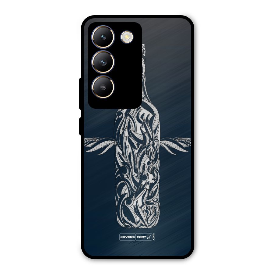 Creative Bottle Metal Back Case for Vivo T3 5G