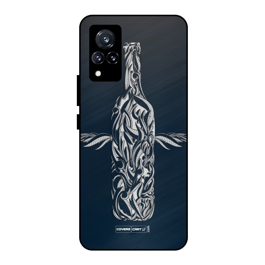 Creative Bottle Metal Back Case for Vivo V21 5G