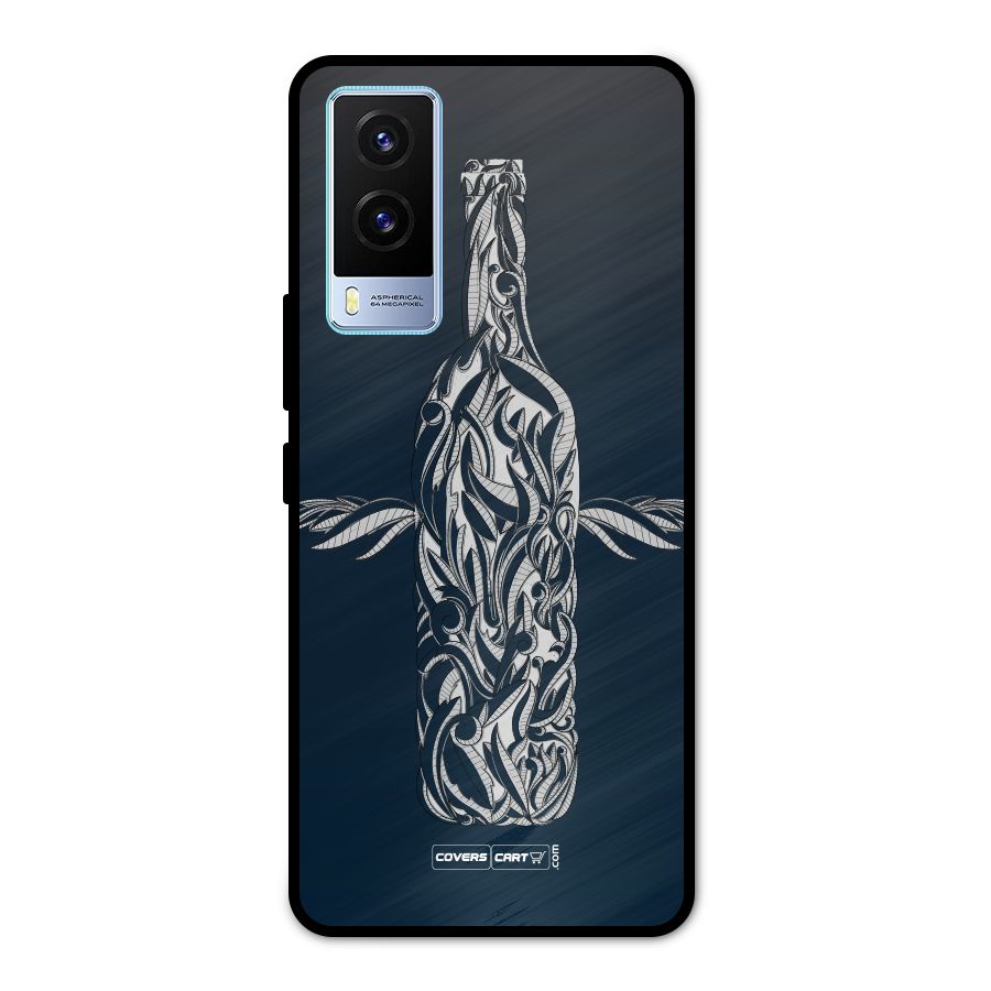 Creative Bottle Metal Back Case for Vivo V21e 5G