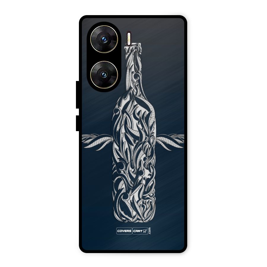 Creative Bottle Metal Back Case for Vivo V29e