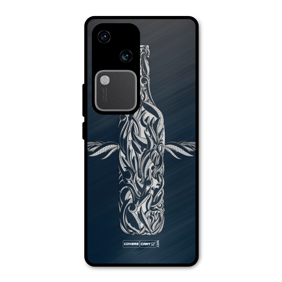 Creative Bottle Metal Back Case for Vivo V30