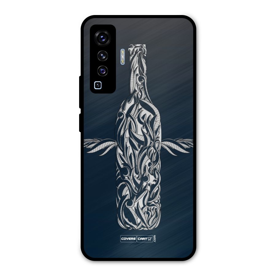 Creative Bottle Metal Back Case for Vivo X50