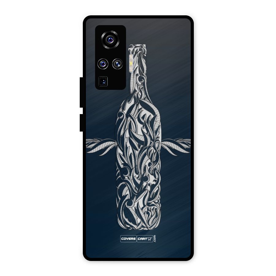 Creative Bottle Metal Back Case for Vivo X50 Pro