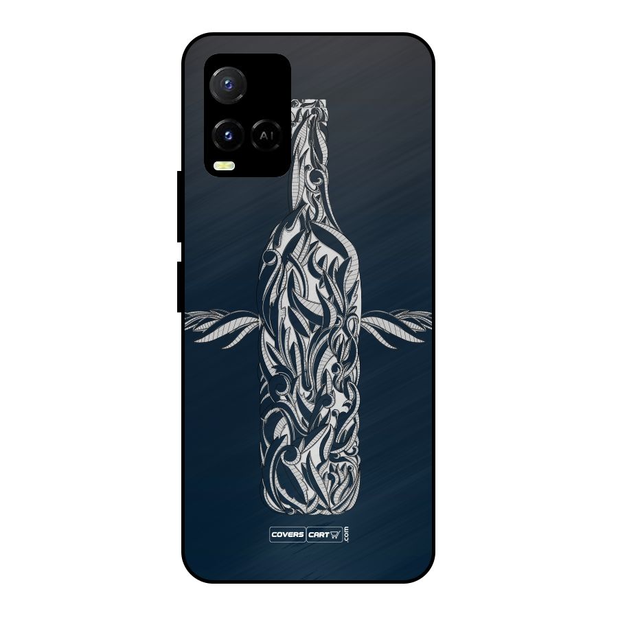 Creative Bottle Metal Back Case for Vivo Y21