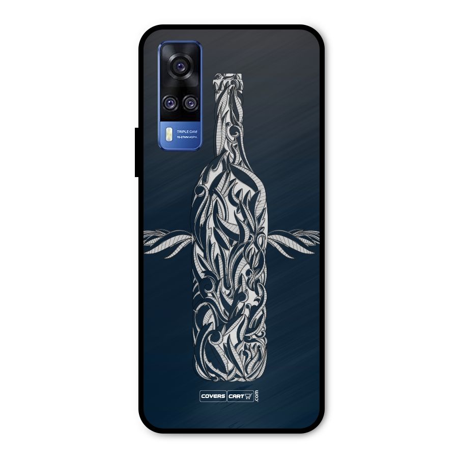Creative Bottle Metal Back Case for Vivo Y51A