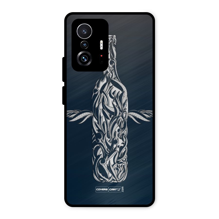 Creative Bottle Metal Back Case for Xiaomi 11T Pro