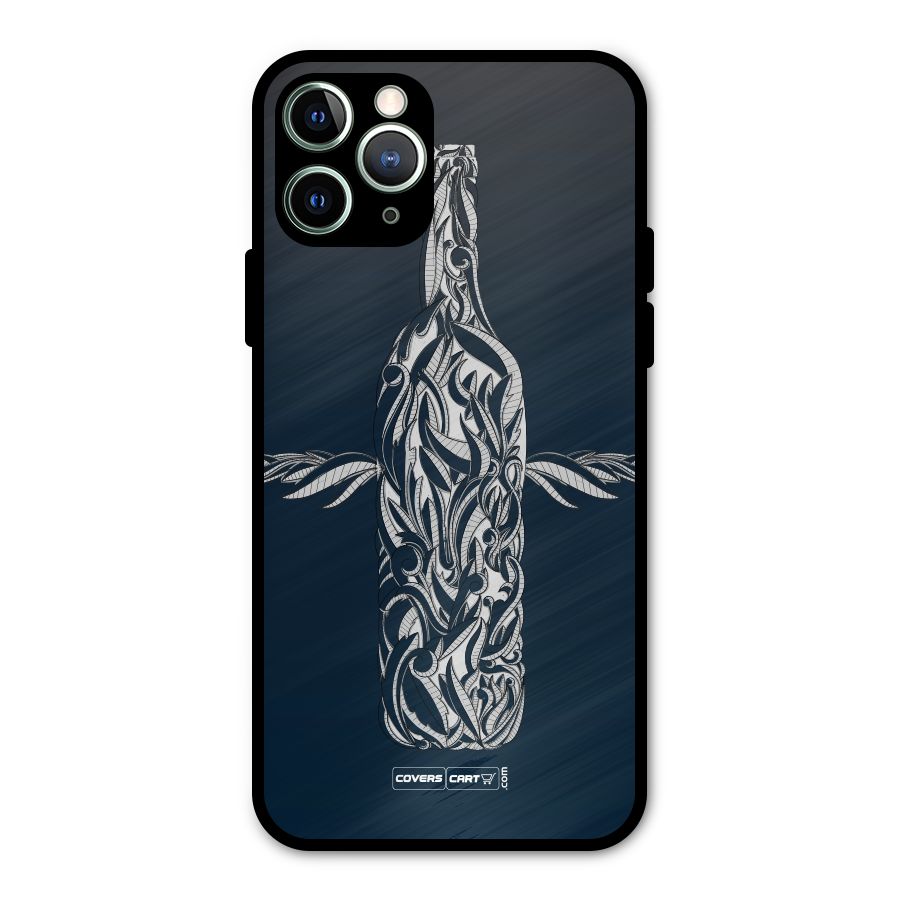 Creative Bottle Metal Back Case for iPhone 11 Pro Max