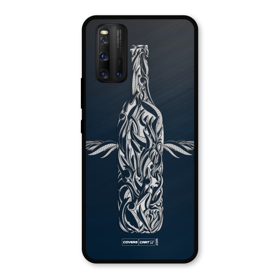 Creative Bottle Metal Back Case for iQOO 3