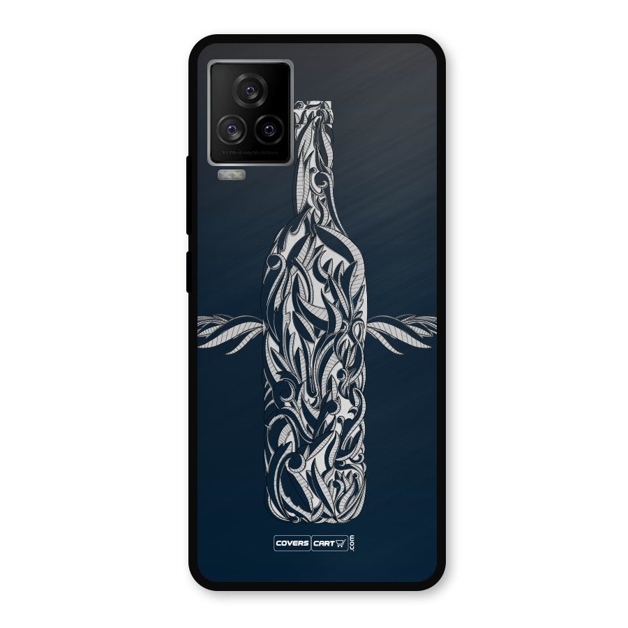 Creative Bottle Metal Back Case for iQOO 7 Legend 5G