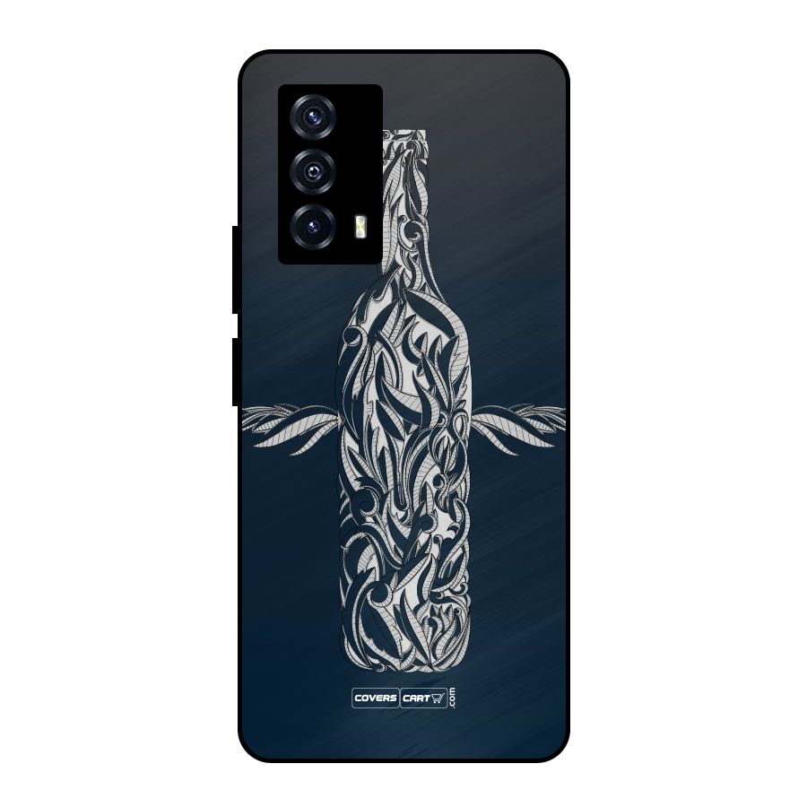 Creative Bottle Metal Back Case for iQOO Z5