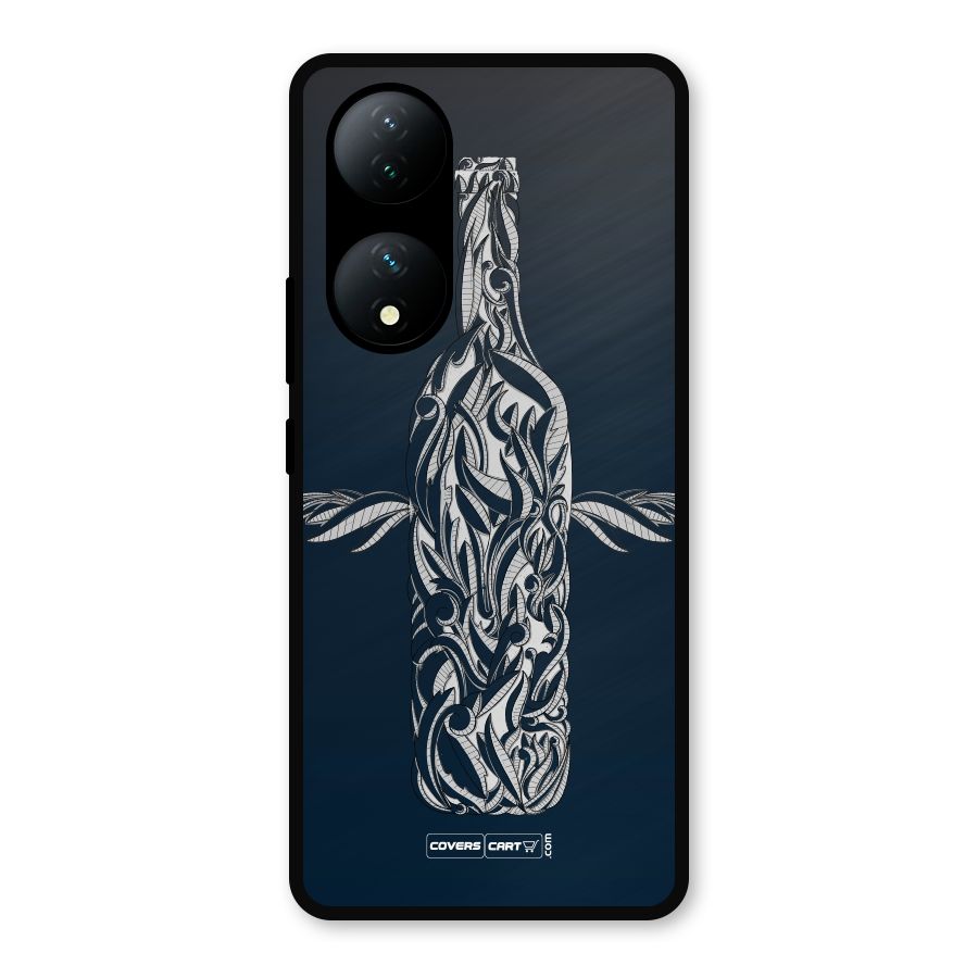 Creative Bottle Metal Back Case for iQOO Z7s