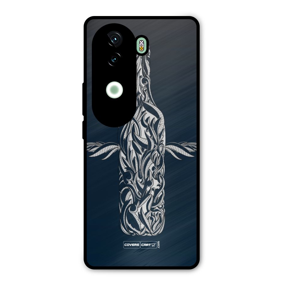 Creative Bottle Metal Back Case for iQOO Z9s