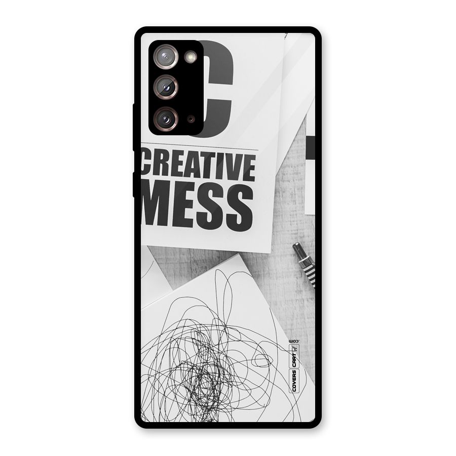 Creative Mess Glass Back Case for Galaxy Note 20